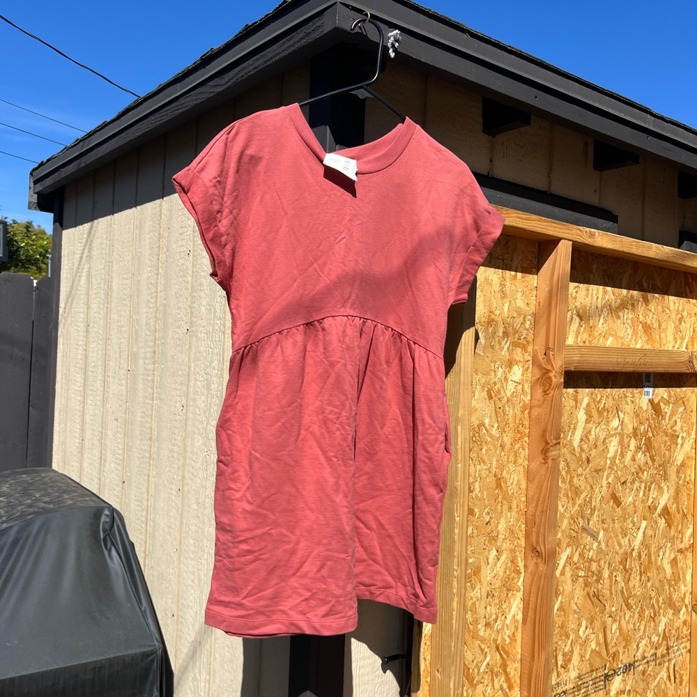 Casual Pink Short Sleeve Dress